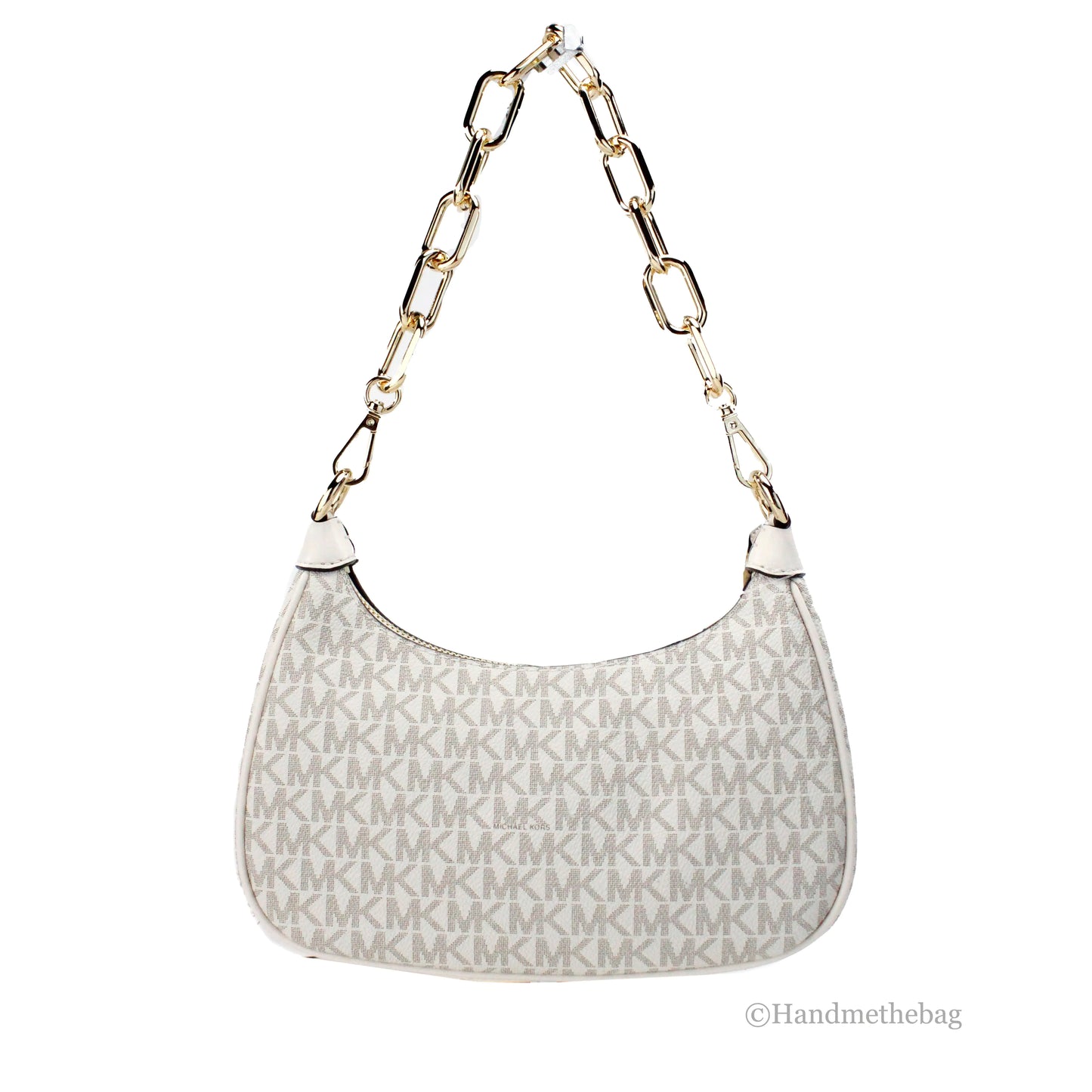 Michael Kors Cora Light Cream Pouchette Bag