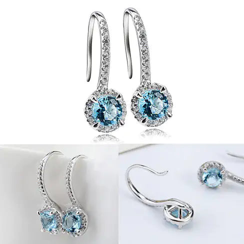 Silver Spell Jewels The Created Diamond Earrings