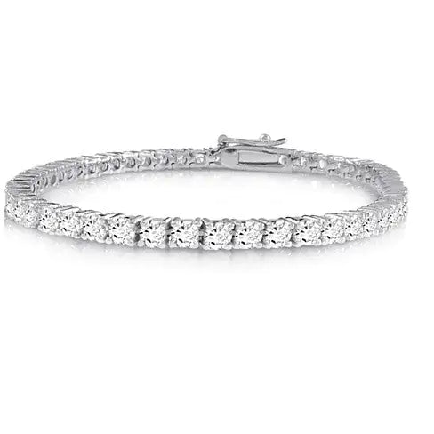 Gold Plated Brilliant Cut and Shine Diamond Bracelet