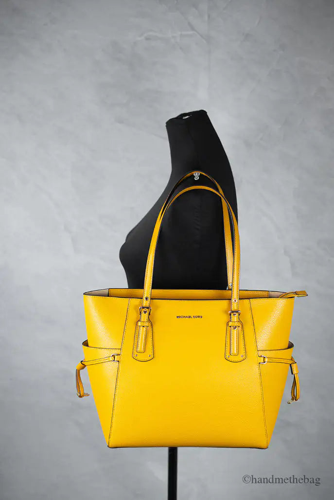 Michael Kors Voyager Marigold Leather Tote