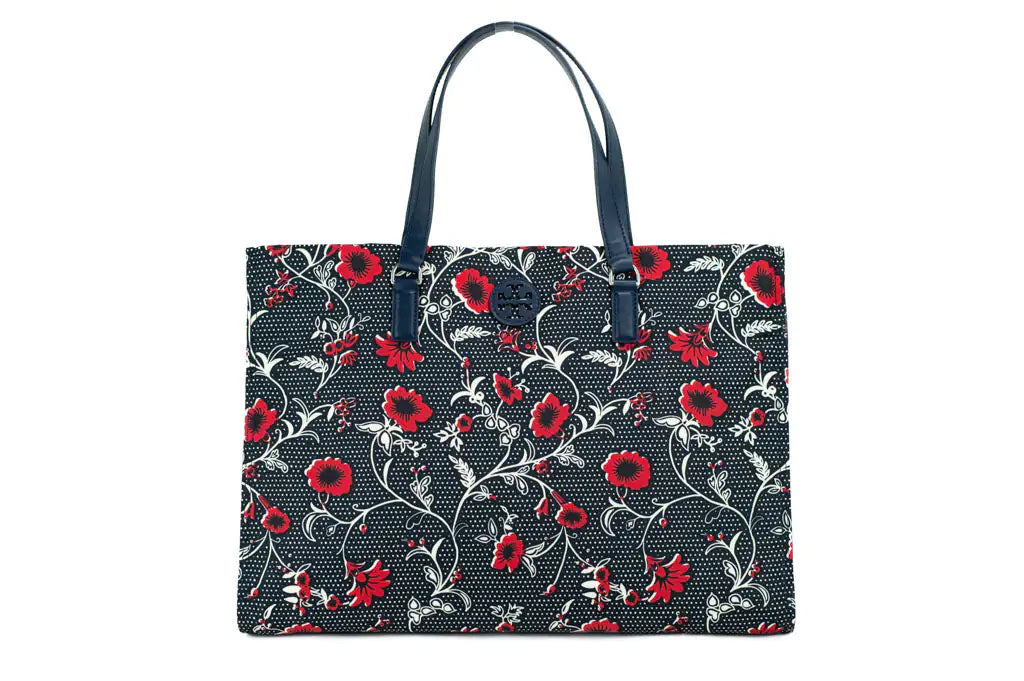 Medium Nylon Retro Batik Print Tote