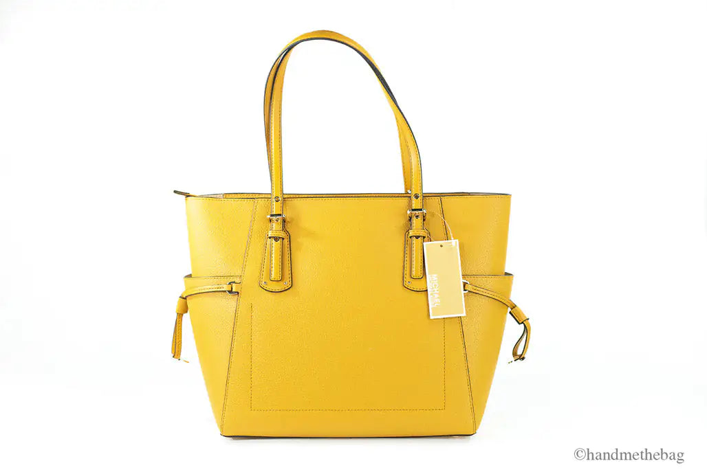 Michael Kors Voyager Marigold Leather Tote