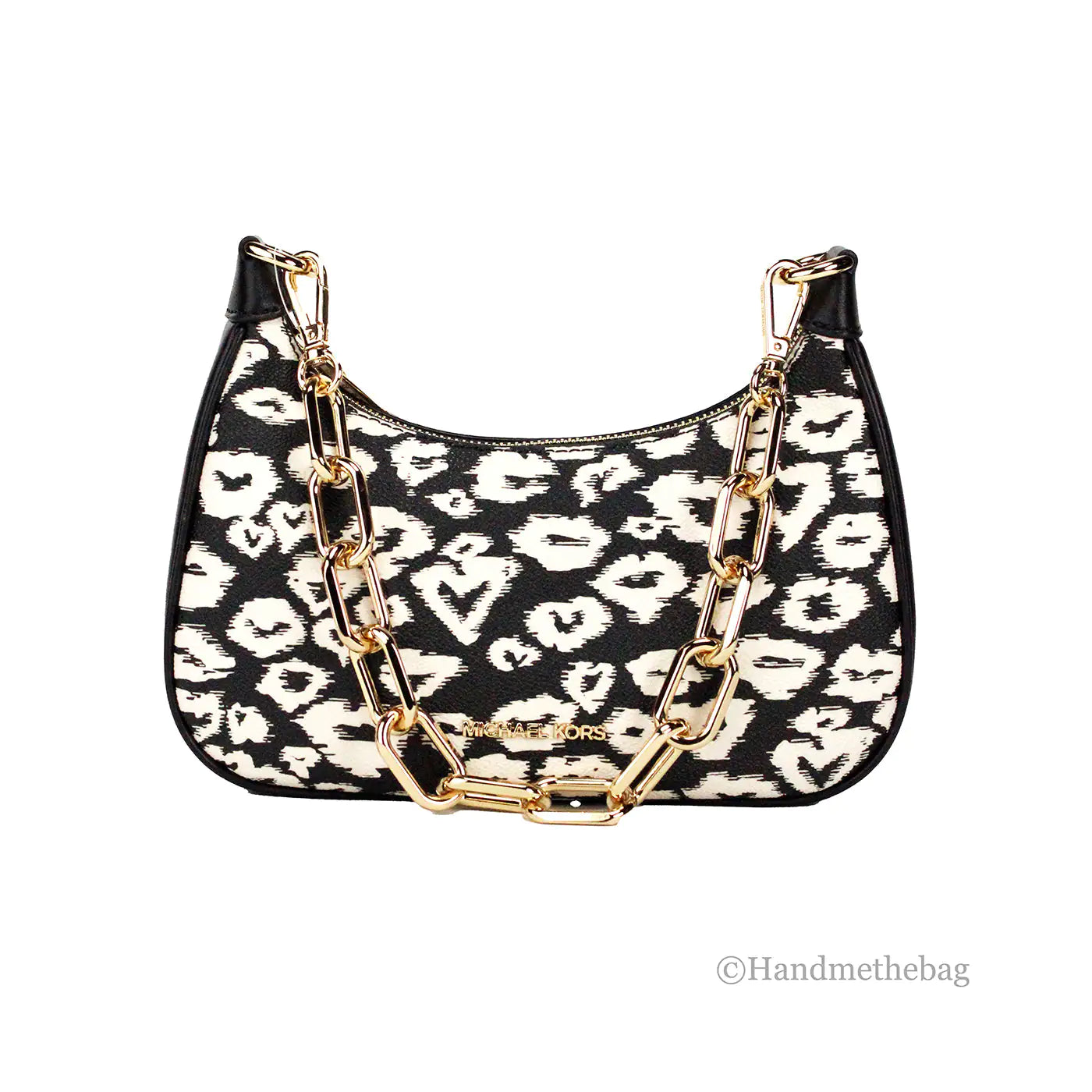 Michael Kors Cora Heart Print Zip Pouchette