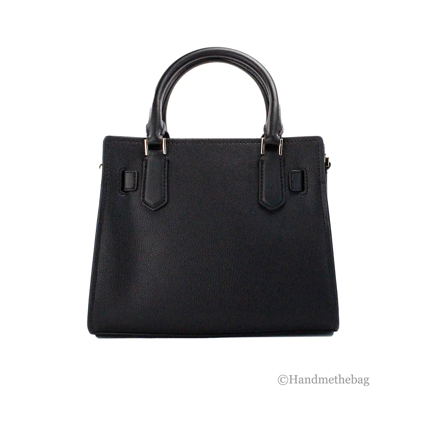 Michael Kors Hamilton Black Haircalf Leather Satchel