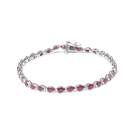 Pink Ruby Link Bracelet