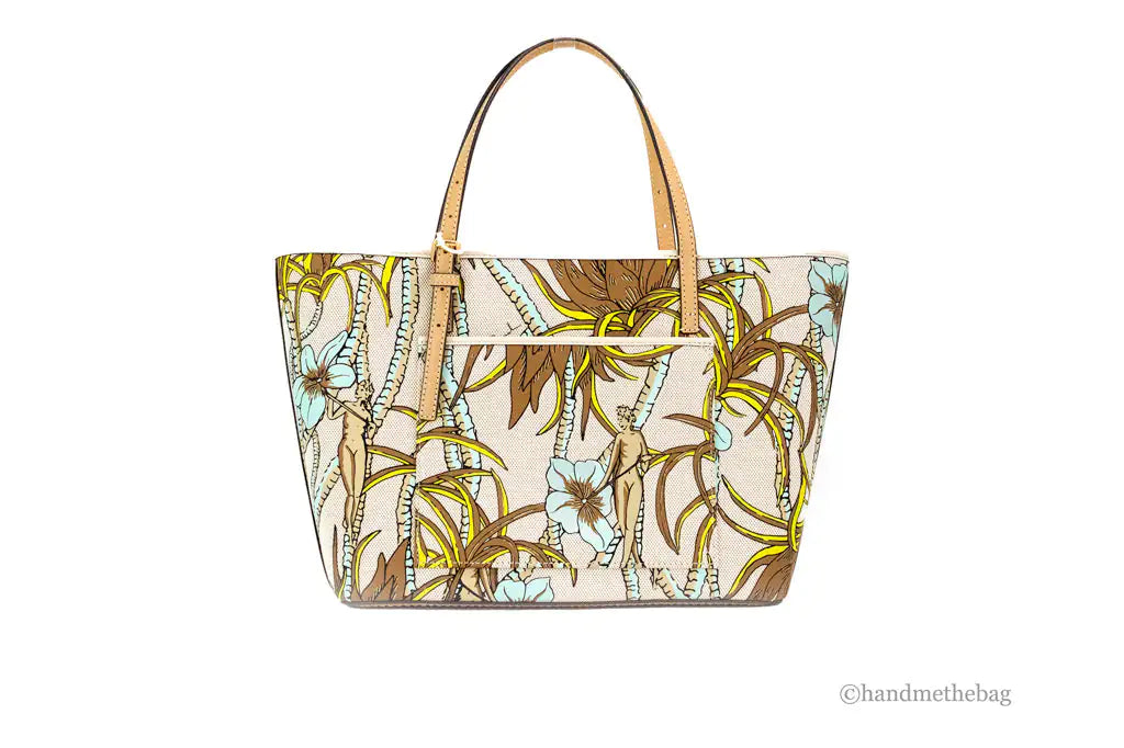 Emerson Climbing Palms Printed Canvas Tote